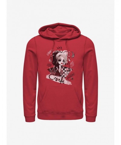 Disney Cruella Artsy Cruella Hoodie $15.27 Hoodies