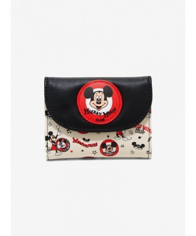 Her Universe Disney100 Mickey Mouse Club Vintage Mini Flap Wallet $6.56 Wallets