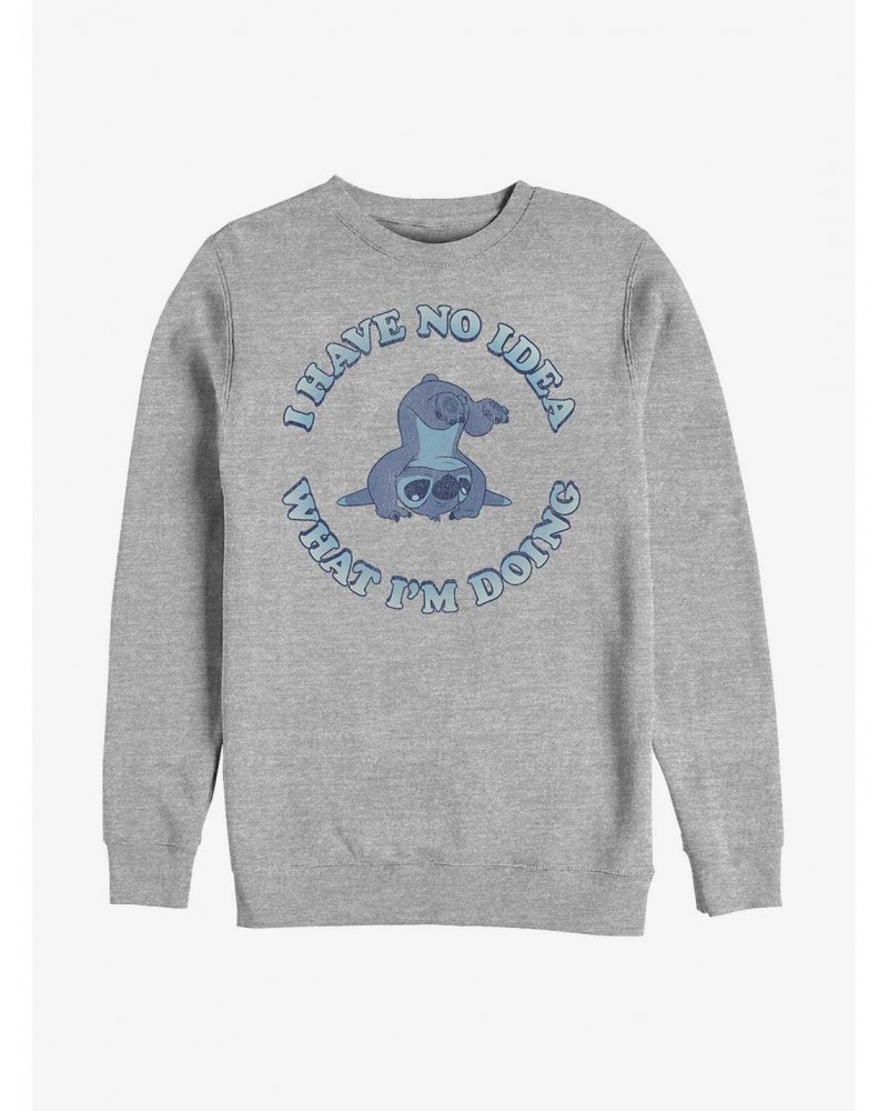 Disney Lilo & Stitch No Idea Crew Sweatshirt $14.39 Sweatshirts