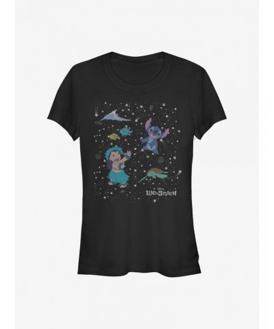 Disney Lilo & Stitch Constelation Lilo Stitch Girls T-Shirt $11.45 T-Shirts