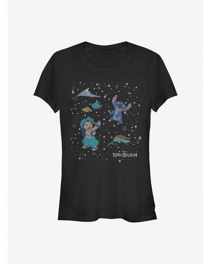 Disney Lilo & Stitch Constelation Lilo Stitch Girls T-Shirt $11.45 T-Shirts