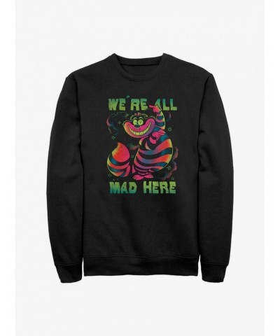 Disney Alice in Wonderland Mad Cheshire Crewneck $16.61 Crewnecks