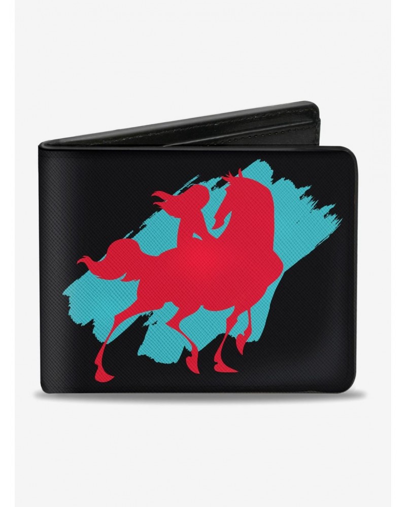 Disney Mulan Red Horse Bifold Wallet $7.18 Wallets