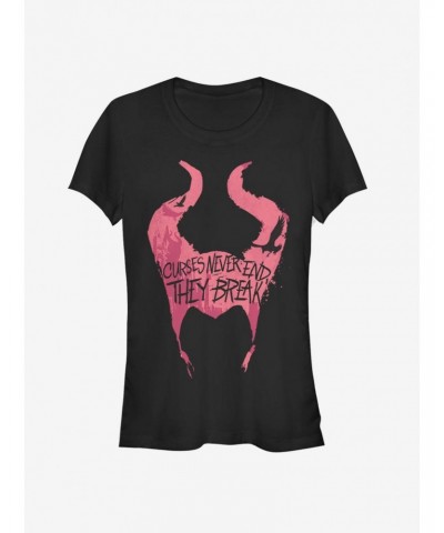 Disney Maleficent: Mistress Of Evil Curses Break Girls T-Shirt $11.70 T-Shirts