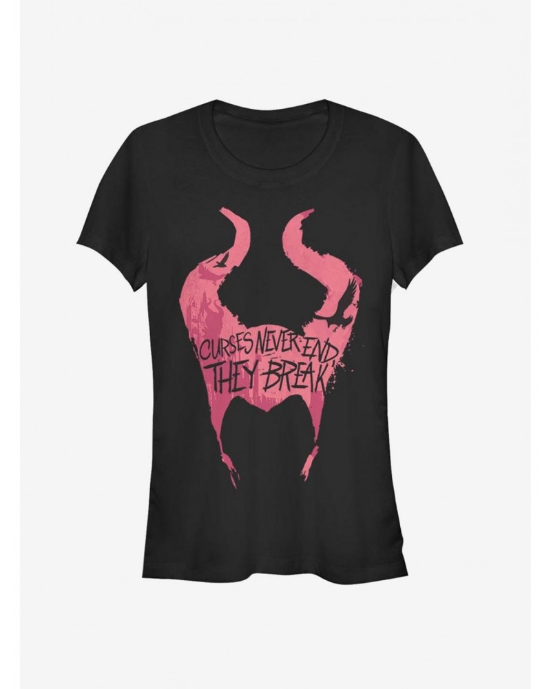 Disney Maleficent: Mistress Of Evil Curses Break Girls T-Shirt $11.70 T-Shirts