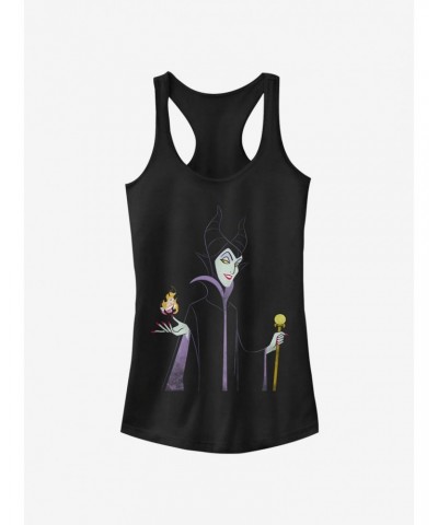 Disney Sleeping Beauty Minimal Maleficent Girls Tank $11.21 Tanks