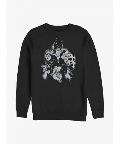 Disney Villains Villain Heads Sweatshirt $11.81 Sweatshirts