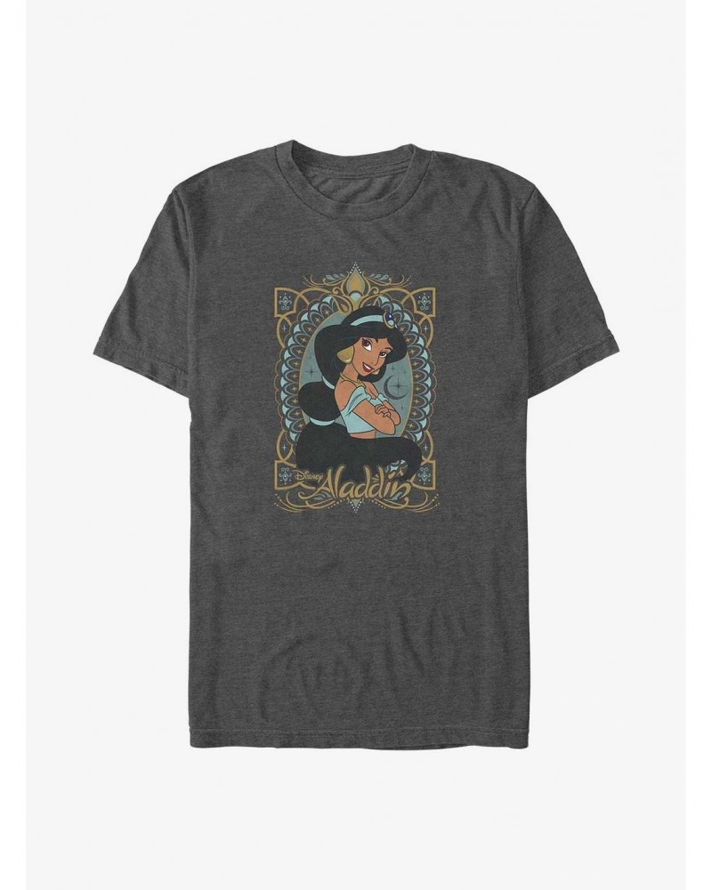 Disney Aladdin Jasmine Ornate Portrait T-Shirt $8.13 T-Shirts