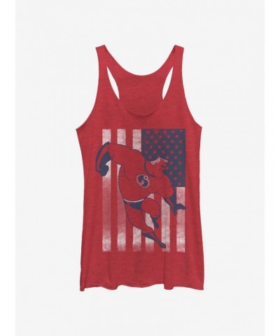 Disney Pixar The Incredibles Incredible Flag Girls Tank $9.32 Tanks