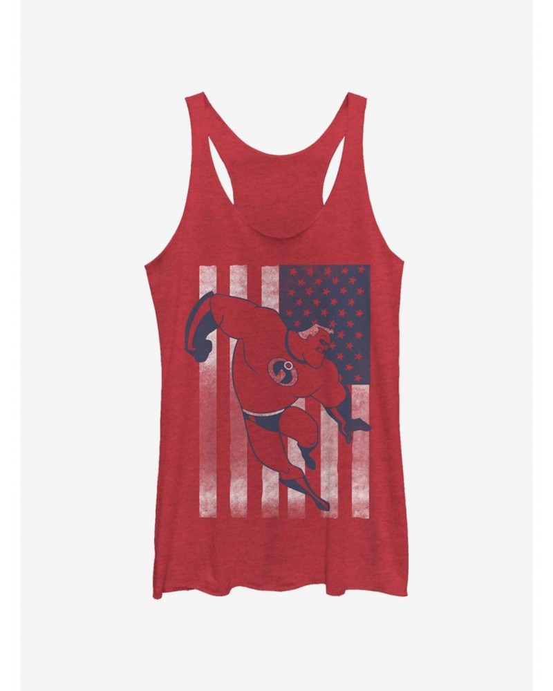 Disney Pixar The Incredibles Incredible Flag Girls Tank $9.32 Tanks