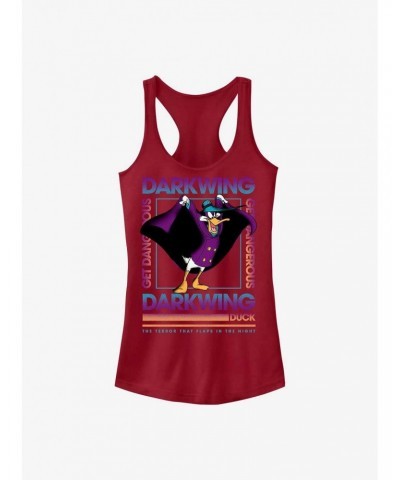 Disney Darkwing Duck Darkwing Box Girls Tank $11.45 Tanks