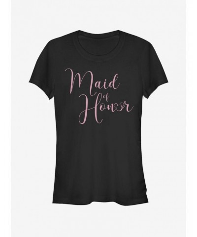 Disney Mickey Mouse Disney Maid Of Honor Girls T-Shirt $12.45 T-Shirts