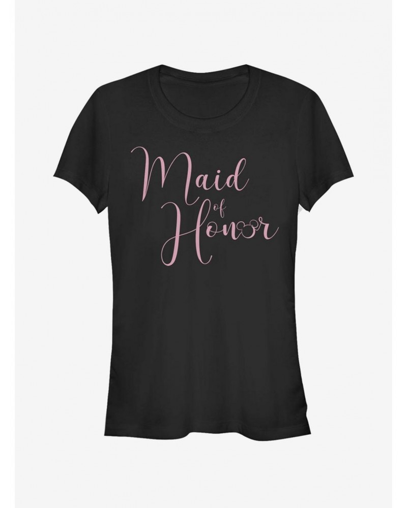 Disney Mickey Mouse Disney Maid Of Honor Girls T-Shirt $12.45 T-Shirts