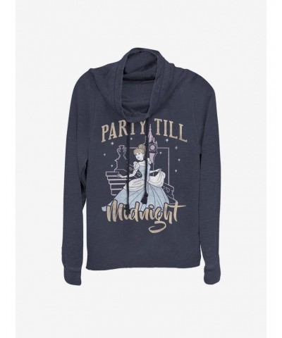 Disney Cinderella Classic Party Till Midnight Cowlneck Long-Sleeve Girls Top $19.76 Tops