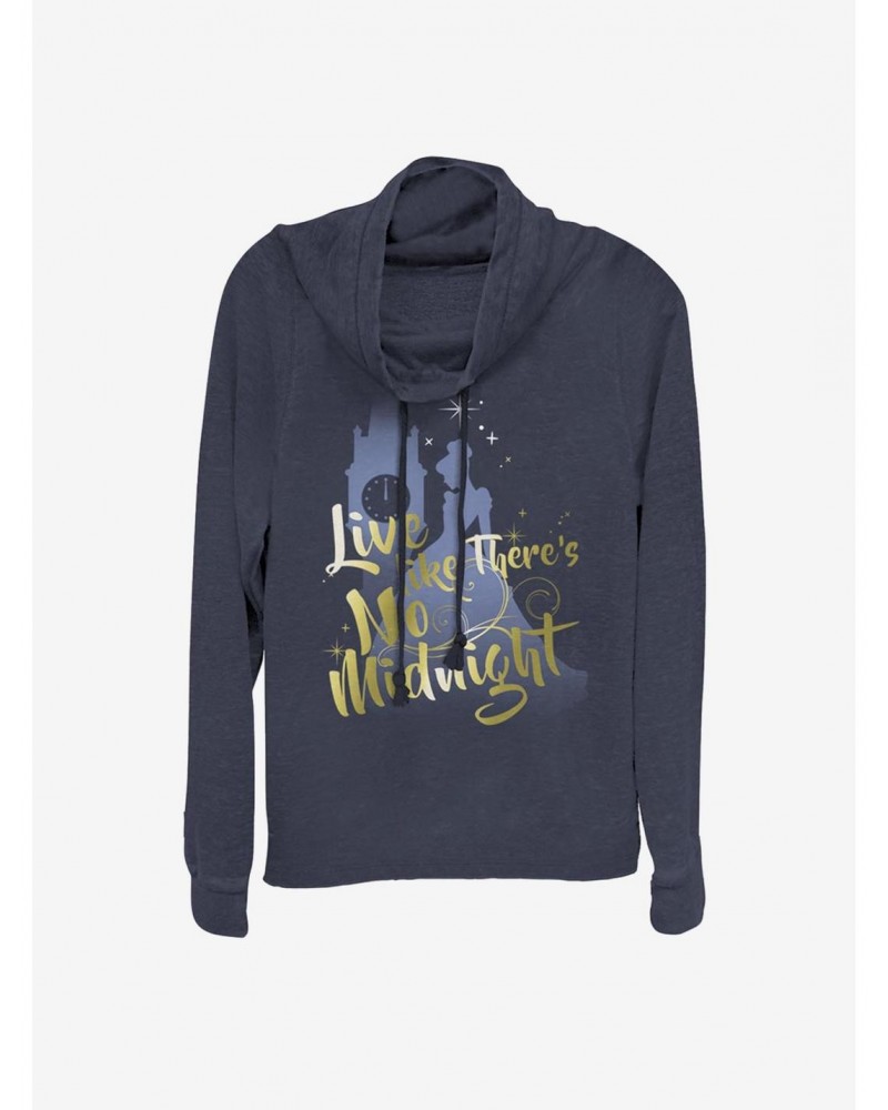 Disney Cinderella Classic Live Like There's No Midnight Cowlneck Long-Sleeve Girls Top $21.10 Tops