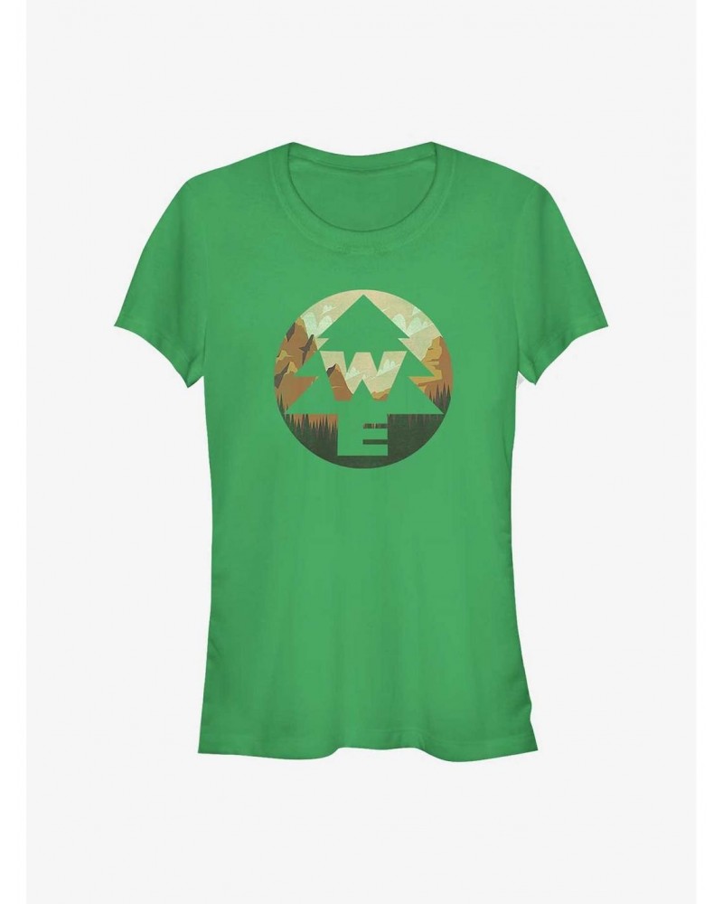 Disney Pixar Up Wilderness Explorers Badge Fill Girls T-Shirt $9.96 T-Shirts