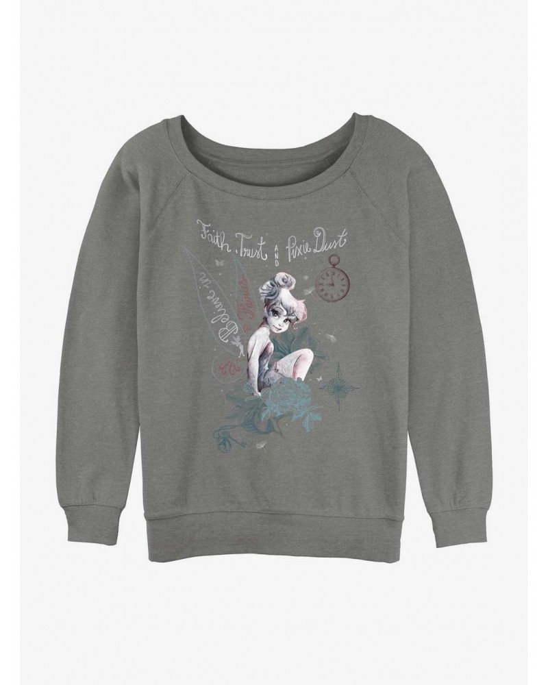 Disney Tinker Bell Pixie Dust Girls Slouchy Sweatshirt $13.65 Sweatshirts