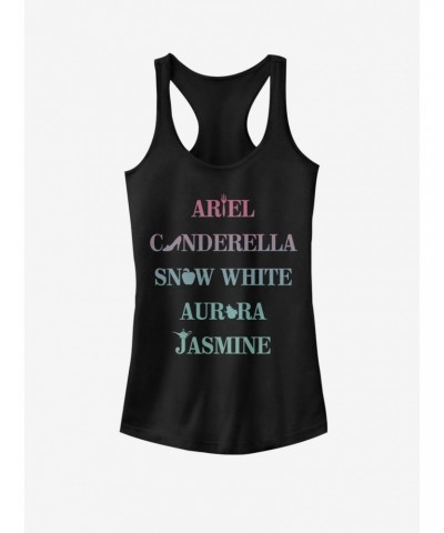 Disney Princesses Princess Icons Girls Tank $12.45 Tanks