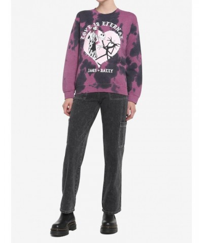 The Nightmare Before Christmas Love Is Eternal Tie-Dye Girls Sweatshirt $5.39 Sweatshirts