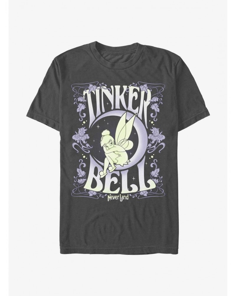 Disney Tinker Bell Floral Fairy Poster T-Shirt $7.65 T-Shirts