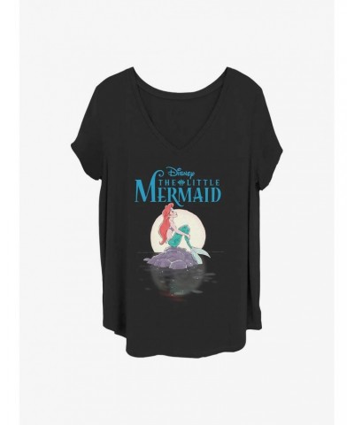 Disney The Little Mermaid Mermaid Moon Girls T-Shirt Plus Size $10.69 T-Shirts