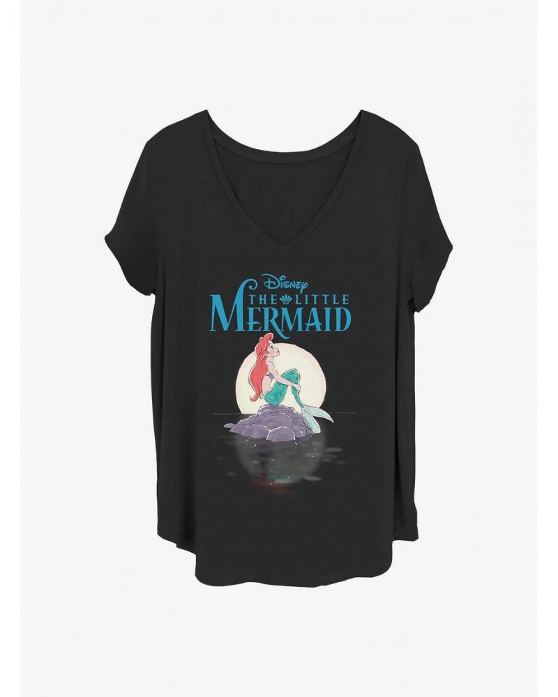 Disney The Little Mermaid Mermaid Moon Girls T-Shirt Plus Size $10.69 T-Shirts