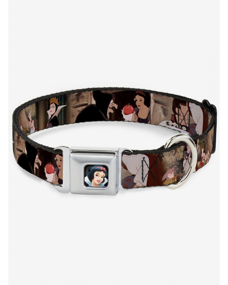 Disney Snow White And The Seven Dwarfs Scenes Seatbelt Buckle Dog Collar $8.47 Pet Collars