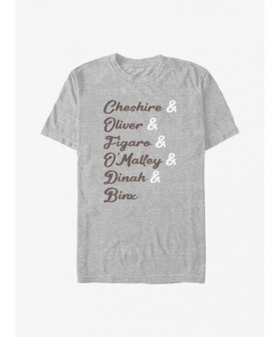 Disney Channel Cheshire, Oliver, Figaro, O'Malley, Dinah, Binx T-Shirt $9.56 T-Shirts