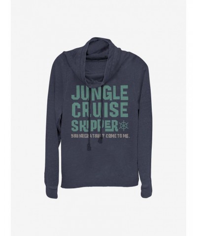 Disney Jungle Cruise Skipper Cowlneck Long-Sleeve Girls Top $13.47 Tops