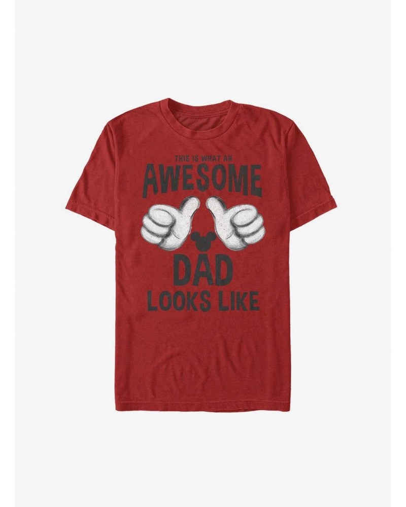 Disney Mickey Mouse Awesome Dad T-Shirt $10.04 T-Shirts