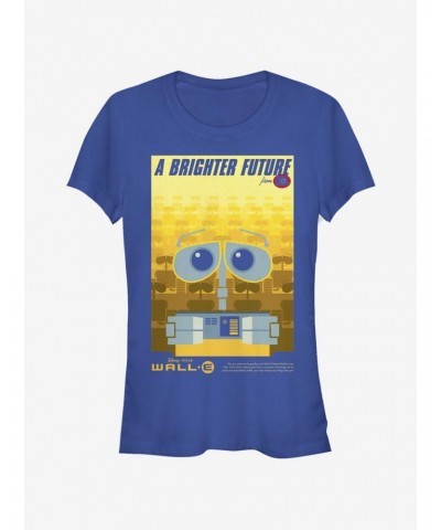 Disney Pixar Wall-E Brighter Future Poster Girls T-Shirt $8.96 T-Shirts