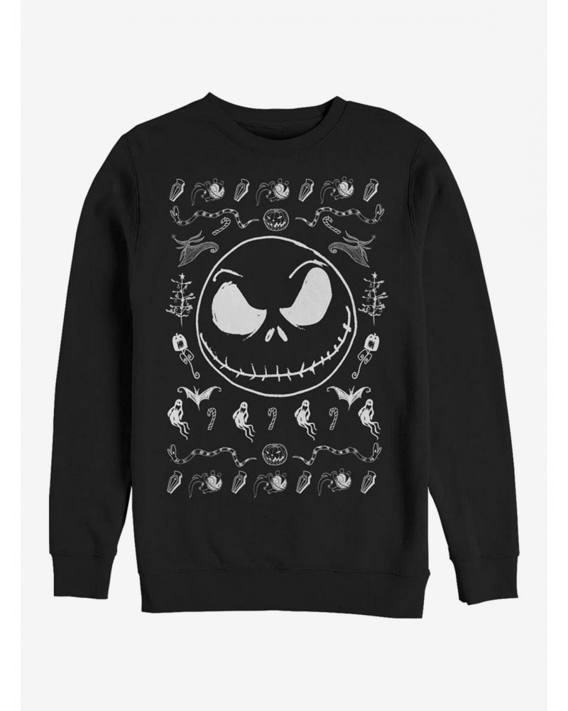 The Nightmare Before Christmas Jack Spooky Sweater Sweatshirt $13.65 Sweatshirts