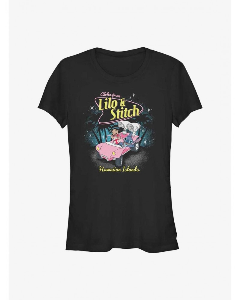 Dsny Lilo Stch 50S Stitch Girls T-Shirt $10.96 T-Shirts