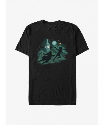Disney Peter Pan & Wendy Night Flight Shadows T-Shirt $9.08 T-Shirts