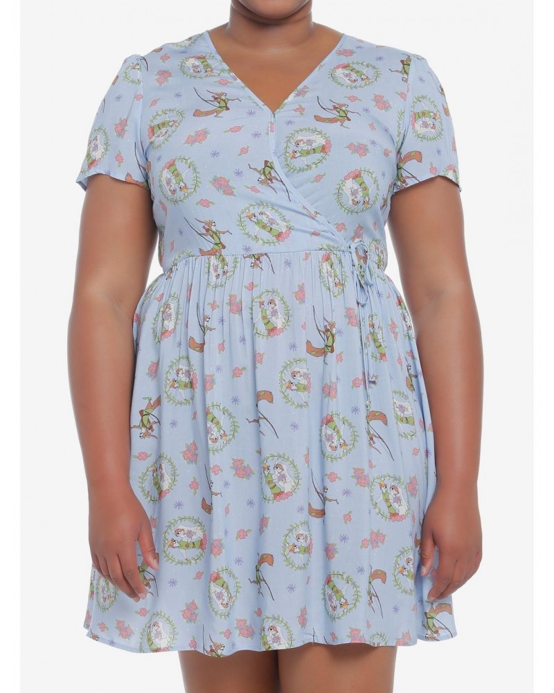 Disney Robin Hood Faux Wrap Dress Plus Size $19.77 Dresses