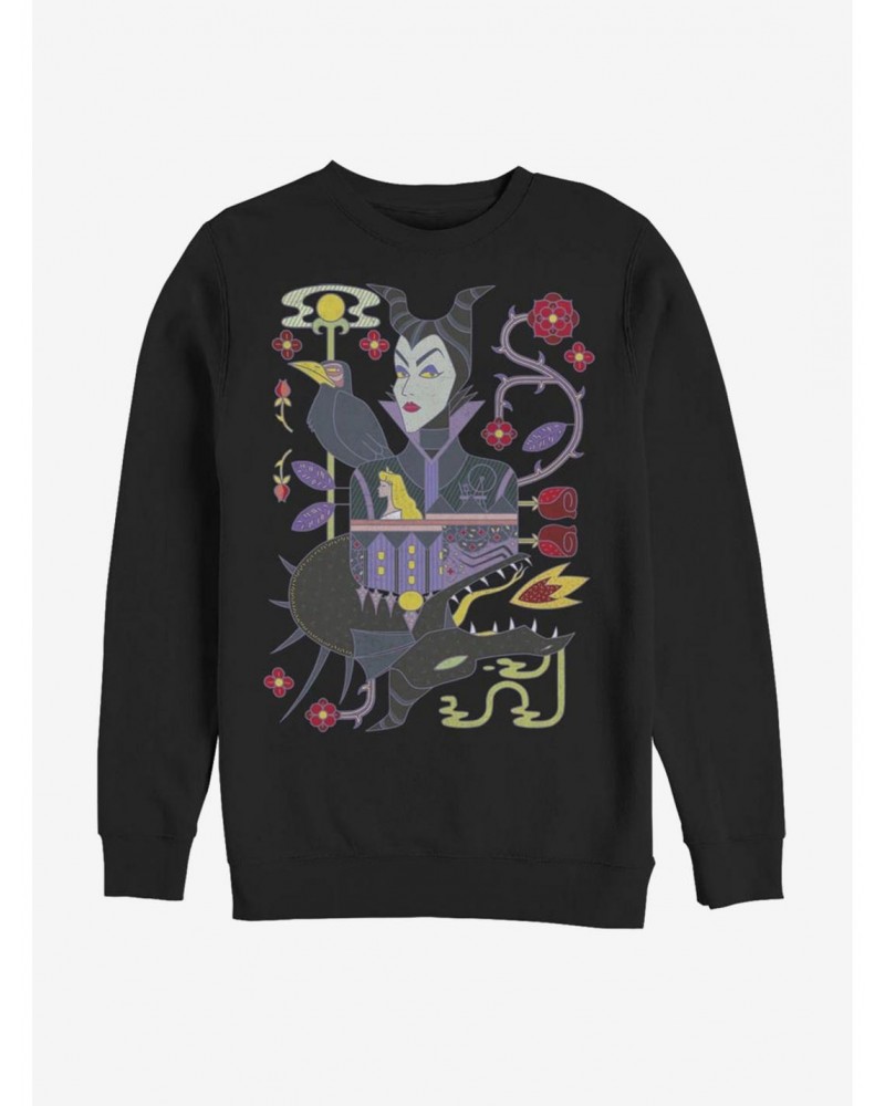 Disney Villains Maleficent Dual Maleficent Sweatshirt $17.71 Sweatshirts