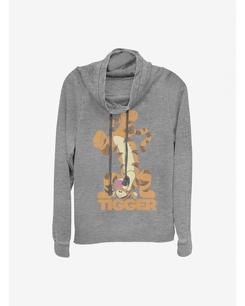 Disney Winnie The Pooh Tigger Bounce Cowlneck Long-Sleeve Girls Top $17.96 Tops