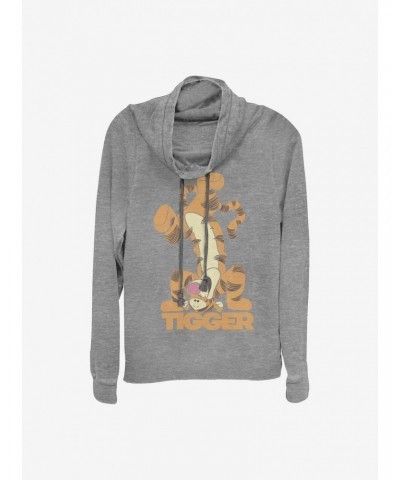 Disney Winnie The Pooh Tigger Bounce Cowlneck Long-Sleeve Girls Top $17.96 Tops