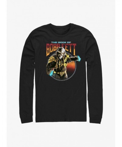 Star Wars The Book Of Boba Fett Black Krrsantan Long-Sleeve T-Shirt $10.53 T-Shirts