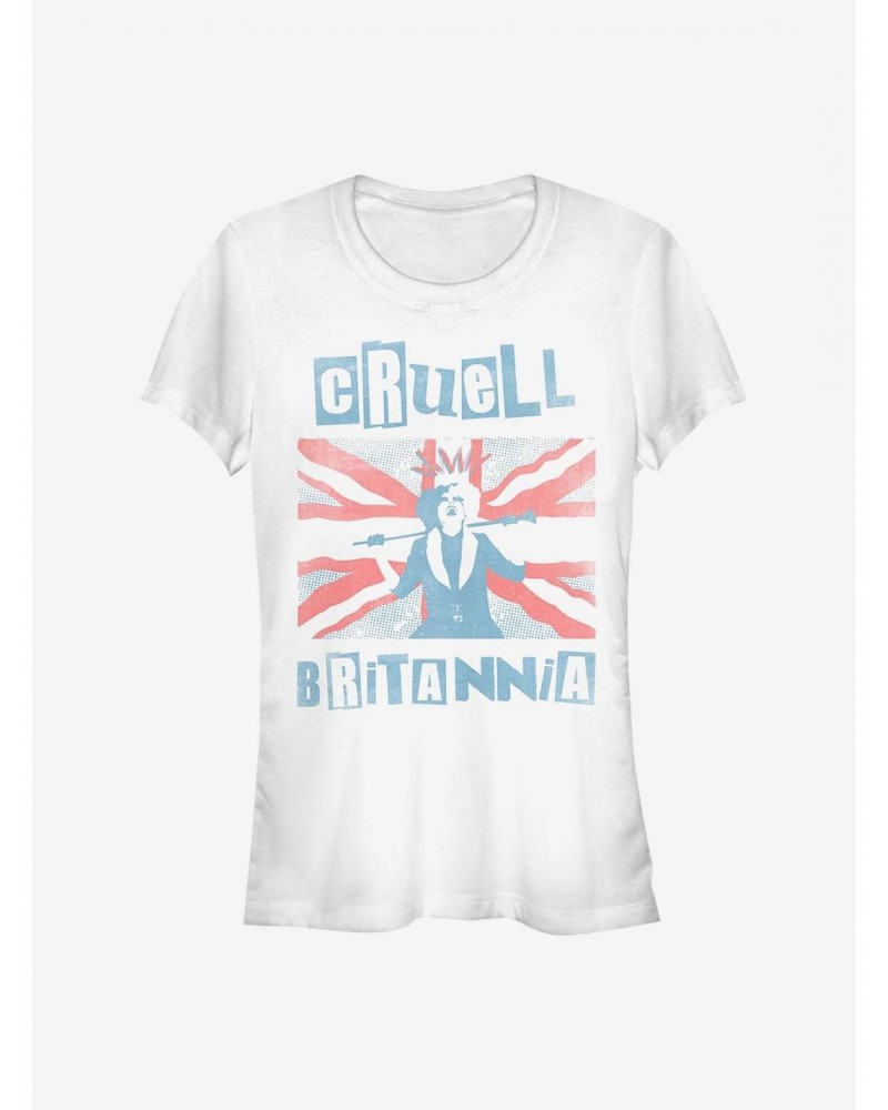 Disney Cruella Cruell Britannia Girls T-Shirt $7.97 T-Shirts