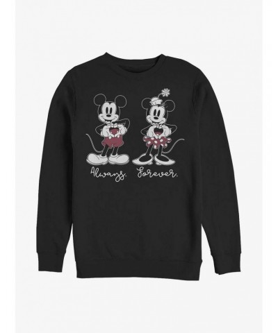 Disney Mickey & Minnie Mouse Always Forever Sweatshirt $11.44 Sweatshirts