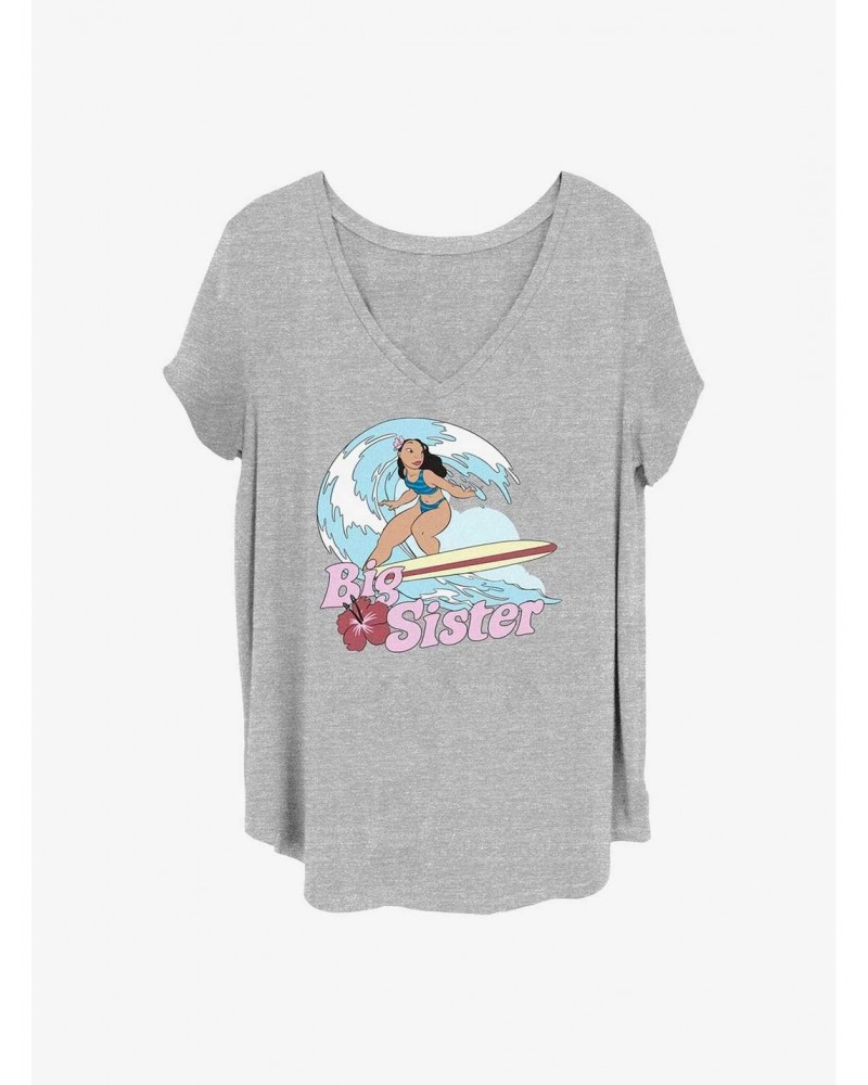 Disney Lilo & Stitch Big Sister Nani Girls T-Shirt Plus Size $13.58 T-Shirts