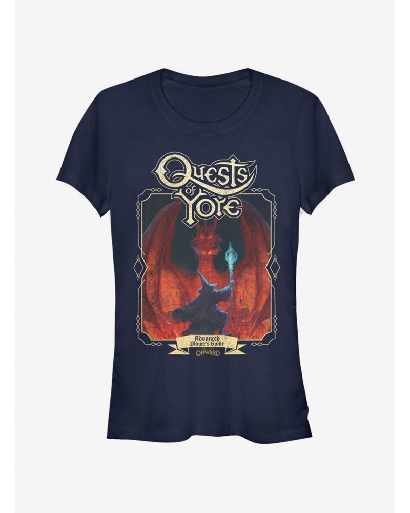 Disney Pixar Onward Quest Of Yore Cover Girls T-Shirt $8.47 T-Shirts