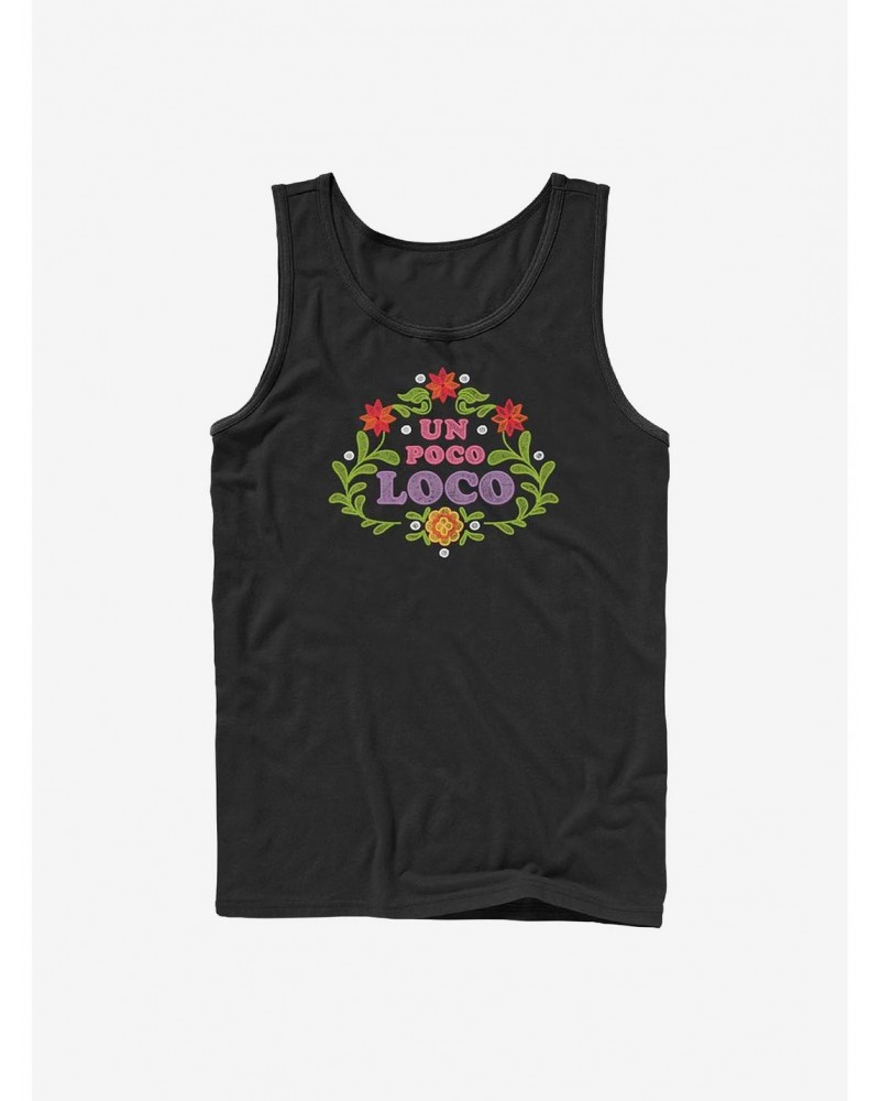 Disney Pixar Coco Un Poco Loco Floral Emblem Tank $7.47 Tanks