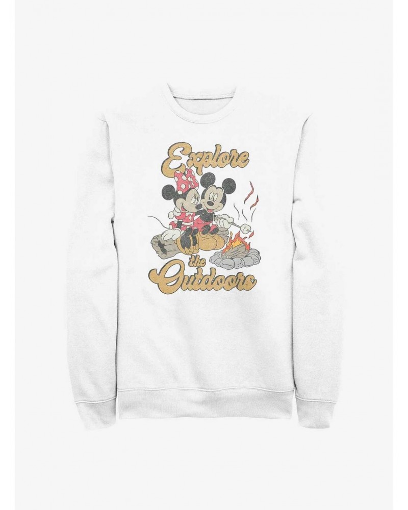 Disney Mickey Mouse Outdoors Crew Sweatshirt $13.28 Sweatshirts