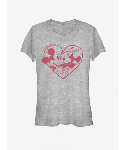 Disney Mickey Mouse And Minnie Mouse Perfect Pair Girls T-Shirt $11.70 T-Shirts