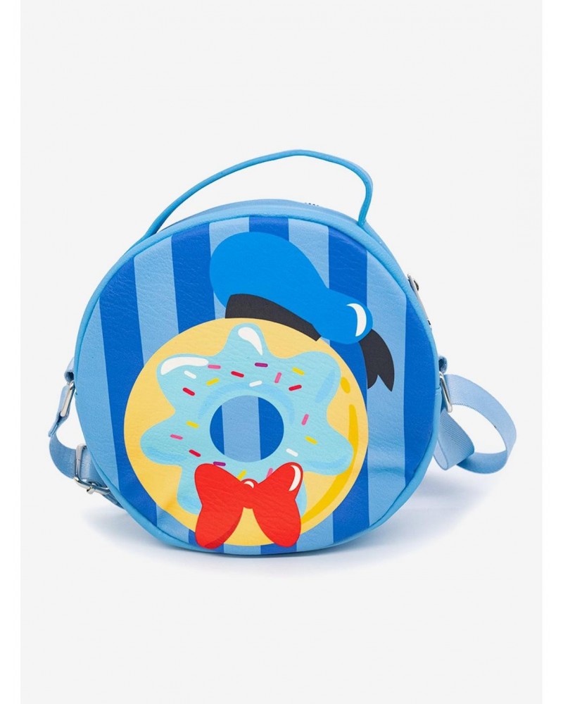 Disney Donald Duck Donut Dessert With Stripes Cross Body Bag $13.23 Bags