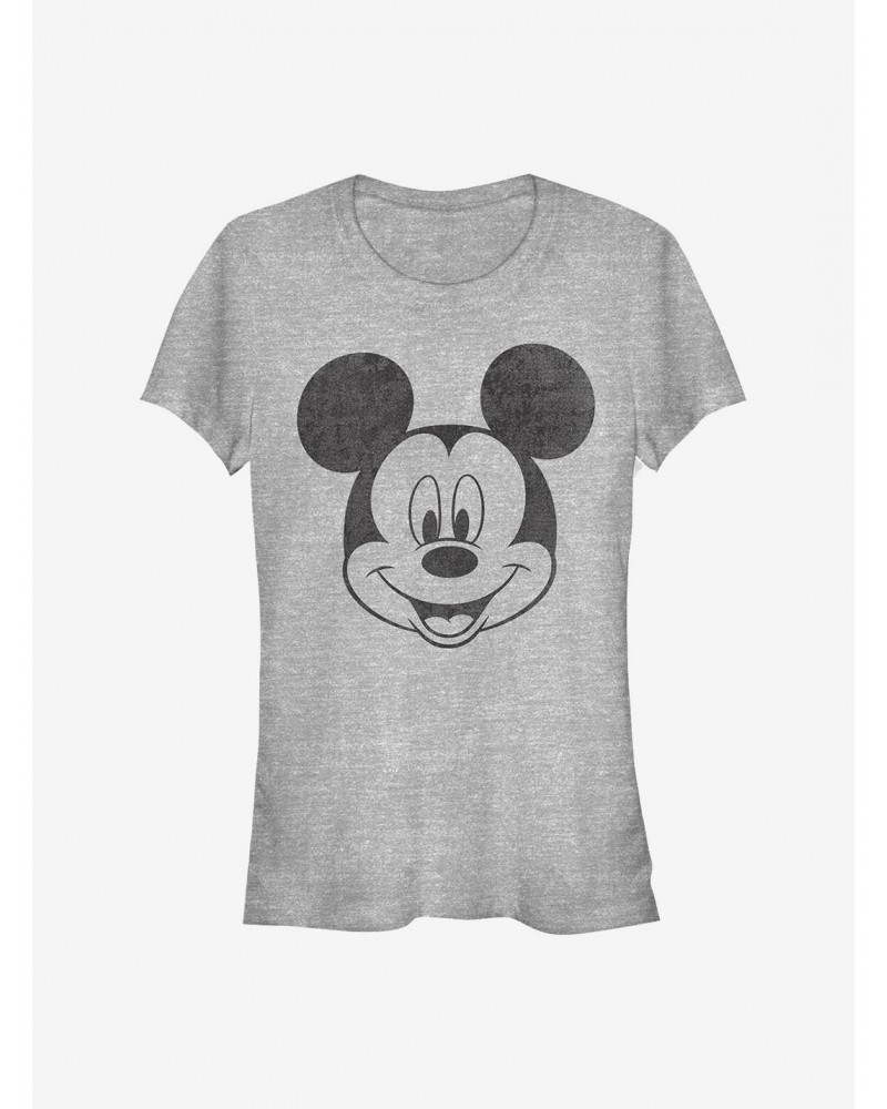 Disney Mickey Mouse Mickey Face Girls T-Shirt $8.72 T-Shirts