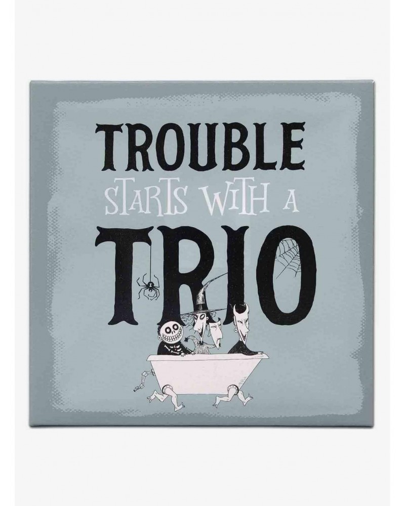 Disney The Nightmare Before Christmas Trouble Starts with a Trio Canvas Wall Decor $15.96 Décor