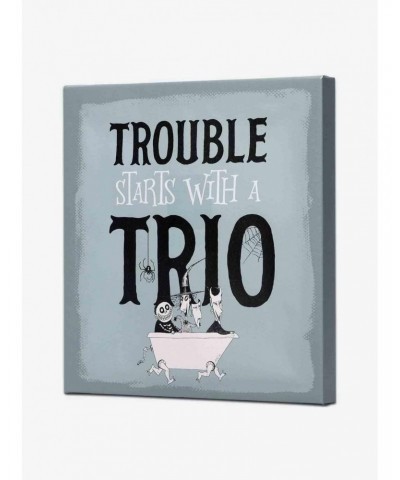 Disney The Nightmare Before Christmas Trouble Starts with a Trio Canvas Wall Decor $15.96 Décor